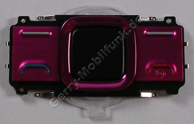 Navigationstastenmatte rot Nokia 7100 Supernova original Tastenmatte Men�tasten, Navi Tastatur jelly red