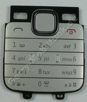 Tastenmatte silber Nokia C1-01 original Tastatur silver