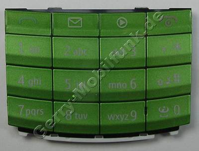 Tastenmatte gr�n Nokia X3-02 original Tastaturmatte green