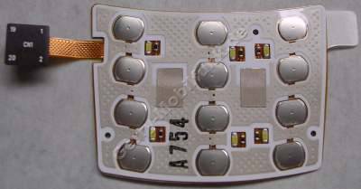 Tastenfolie gro�e Tastatur Samsung D900, original Dome Sheet, Flexfolie, Tastaturmodul