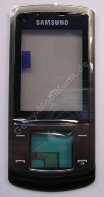 Oberschale Samsung SGH-U900 Soul Cover mit Displayscheibe und Touch Keys Tastatur