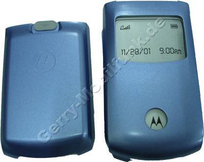 Oberschale original Motorola T720 T720i metal blue incl. Akkufachdeckel