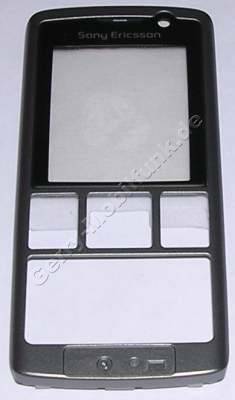 Oberschale silber SonyEricsson K610i original Cover, Vorderschale mit Displayscheibe
