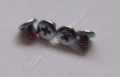 4 St�ck Schrauben Schiebemechanik SonyEricsson W850i original kurze Kreuzschrauben