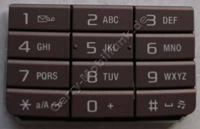 Tastenmatte braun SonyEricsson K800i original Tastatur, Tastaturmatte