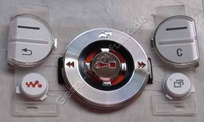 Navigationstasten silber weiss SonyEricsson W580i original Tastenmatte Navigation, Men�tasten
