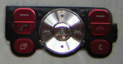 Navigation Tastenmatte rot SonyEricsson W910i original Men�tasten, Joysticktaste