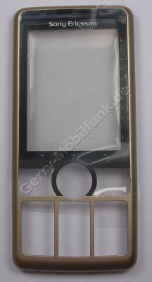 Oberschale silk bronze SonyEricsson G700i Cover mit Displayscheibe und Touchscreen Touchpanel