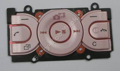 Tastenmatte Men�tasten pink SonyEricsson W595i Navigationstasten peach pink Tastatur Men�
