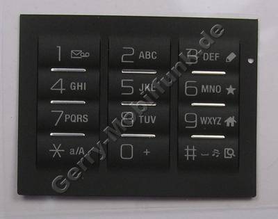 Tastenmatte schwarz Telefon SonyEricsson G705i T9 Tastatur black