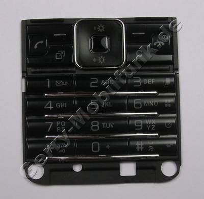 Tastenmatte schwarz SonyEricsson C901 Tastatur noble black