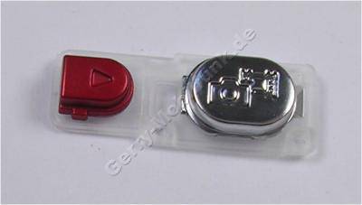 Tastenmatte Kamera rot SonyEricsson W995i original Ausl�setaste ( Fototaste ) und Playtaste red