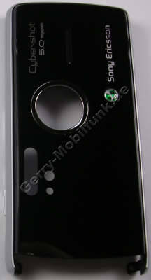 Unterschale quicksilver SonyEricsson K850i original Gehäusrahmen mit silberner Einfassung, Antennecover