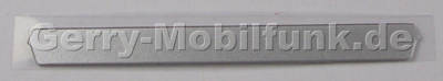 Schraubenabdeckung silber R�ckseite Oberschale SonyEricsson C905 Logolabel der R�ckseite �ber dem Dekoplate