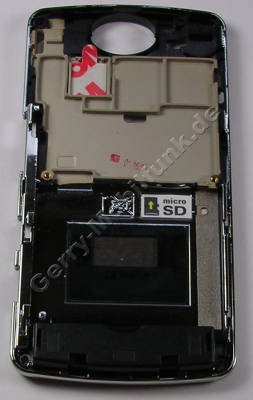 Mittel Cover LG KB770 Geh�userahmen mit Chromrand, Unterschale