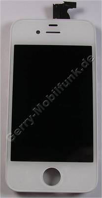 Touchpanel  plus  Ersatzdisplay weiss Apple iPhone 4S Displaymodul, LCD mit Bedienfeld, Displayscheibe