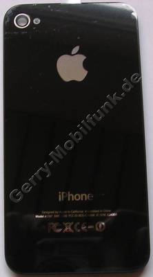 Akkufachdeckel schwarz Apple iPhone 4S Gehäuserücken mit Kameralinse