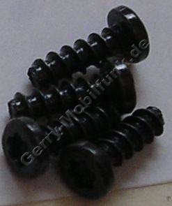 4 Stück Schrauben 1,8x5,5mm schwarz Original Nokia 6060