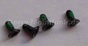 4 St�ck Schrauben 1,6x3,6mm Nokia 8600 Luna original Schrauben Antennenabdeckung