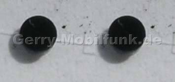 2 St�ck Schraubenabdeckung schwarz Nokia N76 original Abdeckung der Schrauben