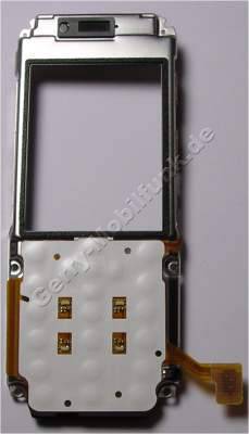Displayrahmen Nokia 7310 Supernova original Metallrahmen �ber dem Display incl. Tastaturmodul