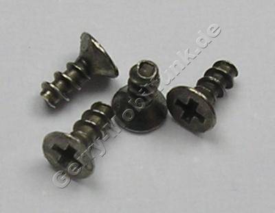 4 St�ck Schrauben Nokia N86 1,2x3,2mm silber original Schraubenset