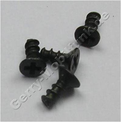 4 Stück Schrauben Nokia N85 1,2x3,2mm schwarz original Schraubenset Kreuzschlitz