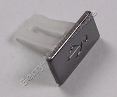 Abdeckung USB-Buchse silber Nokia 7230 original warm silver Abdeckung Datenkabelanschlu�, Klappe