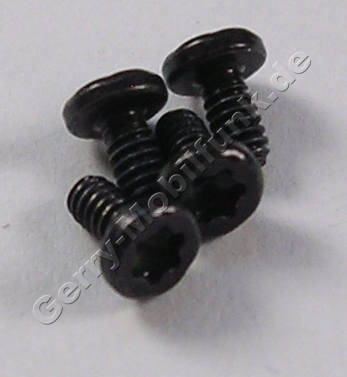 4 Stück Schrauben schwarz 1,6x3,0mm Nokia N96 original Schraubenset der Oberschale