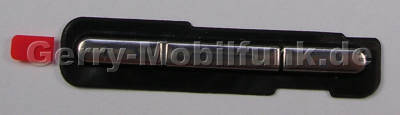 Funktionstastenmatte weiss ( silber ) Nokia C6-00 original Tastenmatte white chrome Men�tasten