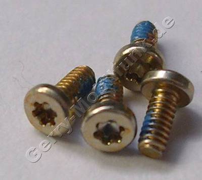 4 Stück Schrauben 1,4x3,2mm gold Nokia C7-00 Schraubenset Torx TX4 plus