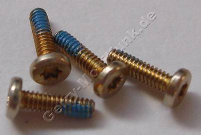 4 Stück Schrauben 1,4x5,0mm gold Nokia C7-00 Schraubenset Torx TX4 plus