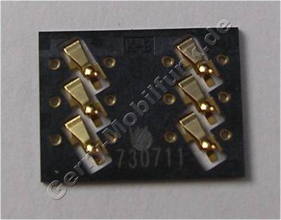 Simkartenleser Nokia N76 original Sim Konnektor der Platine, L�tbauteil