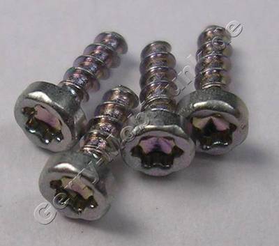 4 St�ck Schrauben 1,4x4,5mm silber Nokia 500 Schraubenset