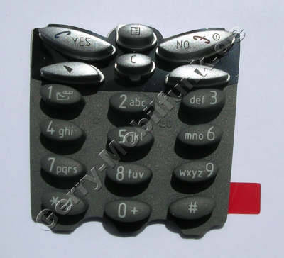 Tastenmatte original Ericsson T66 Supreme Silver / Silber