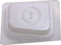 Tastenmatte Ein/Aus -Schalter für SonyEricsson T630 weiss white Einschaltgummi