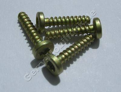 4 x Gehäuseschrauben oben SonyEricsson T290 T290i 7,4mm gold